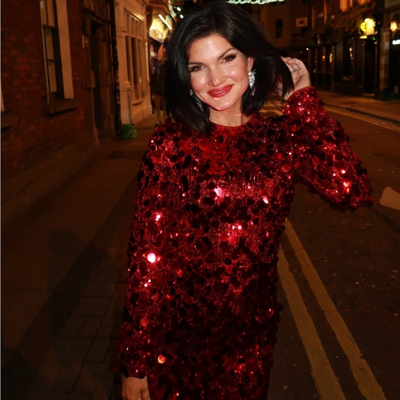 AKIRA Dresses & Skirts - Red Sequin Dress